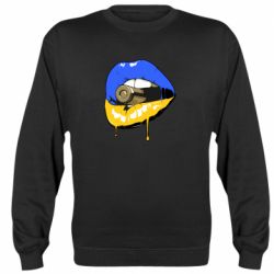 Свитшот Украина! Губы с пулей