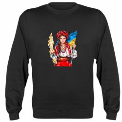 Cвитшот Украинская девушка в венку - PrintSalon
