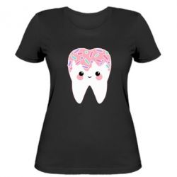 Женская футболка Sweet tooth - PrintSalon