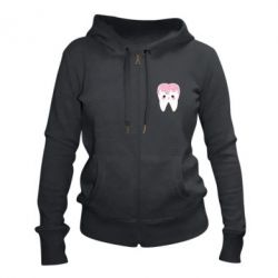 Женское худи на молнии Sweet tooth - PrintSalon