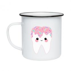Кружка эмалированная Sweet tooth - PrintSalon