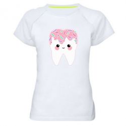 Женская футболка для спорта Sweet tooth - PrintSalon