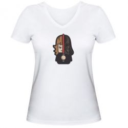 Женская футболка с V-образным вырезом Sweet Vader - PrintSalon