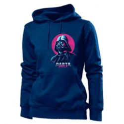 Женское худи Synthwave Darth Vader - PrintSalon