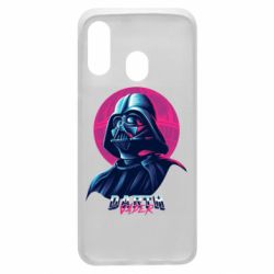 Чехол для Samsung A40 Synthwave Darth Vader - PrintSalon