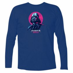 Футболка с длинным рукавом Synthwave Darth Vader - PrintSalon