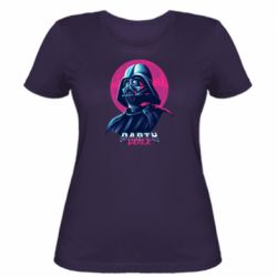 Женская футболка Synthwave Darth Vader - PrintSalon