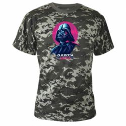 Камуфляжная футболка Synthwave Darth Vader - PrintSalon