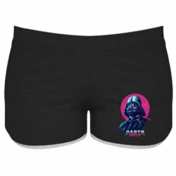 Женские шорты Synthwave Darth Vader - PrintSalon