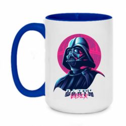 Чашка двухцветная 420ml Synthwave Darth Vader - PrintSalon