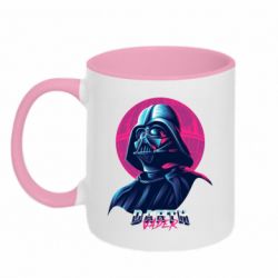 Чашка двухцветная 320ml Synthwave Darth Vader - PrintSalon