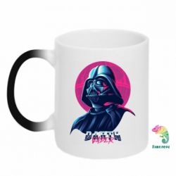Чашка-хамелеон Synthwave Darth Vader - PrintSalon