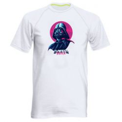 Мужская футболка для спорта Synthwave Darth Vader - PrintSalon