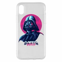 Чехол для iPhone X/Xs Synthwave Darth Vader - PrintSalon