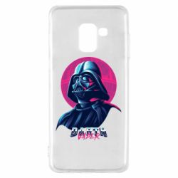 Чехол для Samsung A8 2018 Synthwave Darth Vader - PrintSalon
