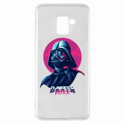 Чехол для Samsung A8+ 2018 Synthwave Darth Vader - PrintSalon