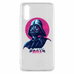 Чехол для Huawei P20 Synthwave Darth Vader - PrintSalon