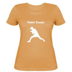Жіноча футболка Table Tennis Logo - PrintSalon