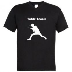 Чоловіча футболка з V-подібним вирізом Table Tennis Logo - PrintSalon