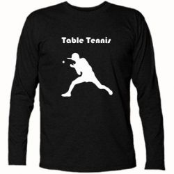 Футболка з довгим рукавом Table Tennis Logo - PrintSalon