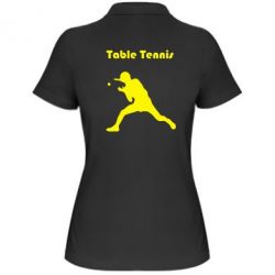 Жіноче поло Table Tennis Logo - PrintSalon