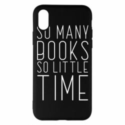 Чехол для iPhone X/Xs Так много книг так мало времени - PrintSalon