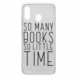 Чехол для Samsung A20 Так много книг так мало времени - PrintSalon