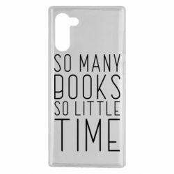 Чехол для Samsung Note 10 Так много книг так мало времени - PrintSalon