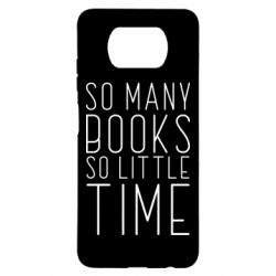 Чехол для Xiaomi Poco X3 Так много книг так мало времени - PrintSalon