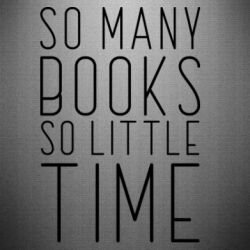 Наклейка Так много книг так мало времени - PrintSalon