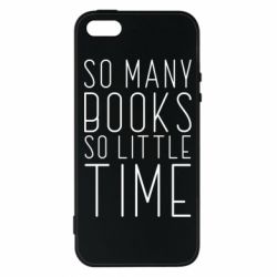 Чехол для iPhone5/5S/SE Так много книг так мало времени - PrintSalon