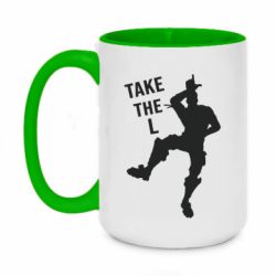 Чашка двухцветная 420ml Take L - PrintSalon