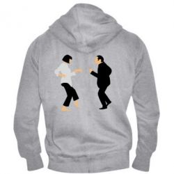 Мужское худи на молнии Танец Криминальное Чтиво - PrintSalon