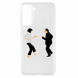 Чехол для Samsung S21 Танец Криминальное Чтиво-PrintSalon Чехол для Samsung S21 Танец Криминальное Чтиво