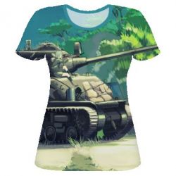 Женская футболка 3D Tank anime art