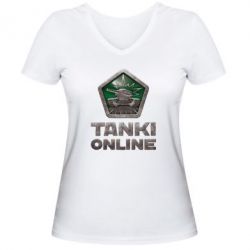 Жіноча футболка з V-подібним вирізом Tanki Online - PrintSalon
