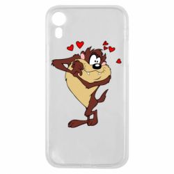 Чохол для iPhone XR Taz in love - PrintSalon