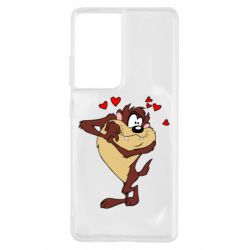Чохол для Samsung S21 Ultra Taz in love - PrintSalon