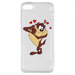 Чохол для iphone 5/5S/SE Taz in love - PrintSalon