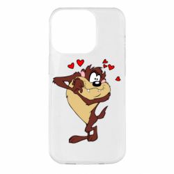 Чохол для iPhone 14 Pro Taz in love - PrintSalon