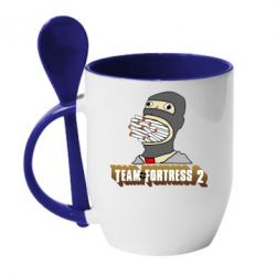 Чашка з ложкою Team Fortress 2 Art - PrintSalon