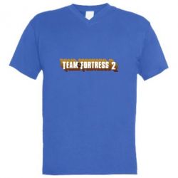 Чоловіча футболка з V-подібним вирізом Team Fortress 2 logo - PrintSalon