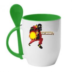 Чашка з ложкою Team Fortress2 - PrintSalon