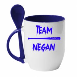 Чашка з ложкою Team negan 1 - PrintSalon