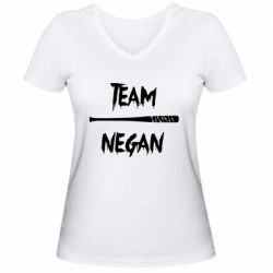 Жіноча футболка з V-подібним вирізом Team negan 1 - PrintSalon