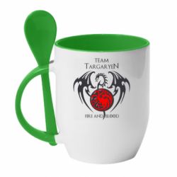 Чашка с ложкой Team Targaryen - PrintSalon