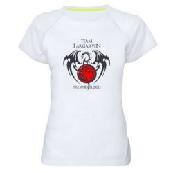 Женская футболка для спорта Team Targaryen - PrintSalon