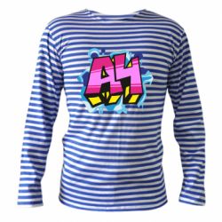 Тельняшка с длинным рукавом А4 Граффити - PrintSalon