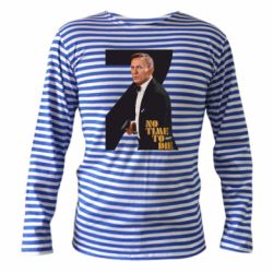 Тельняшка с длинным рукавом Агент 007 Не Время Умирать - PrintSalon