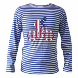 Тельняшка с длинным рукавом American cyclist - PrintSalon